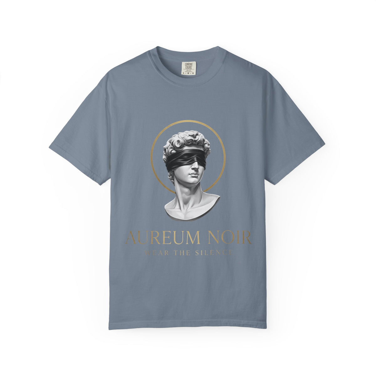 Aureum Noir Statue Tee — 'Wear the Silence' T-Shirt