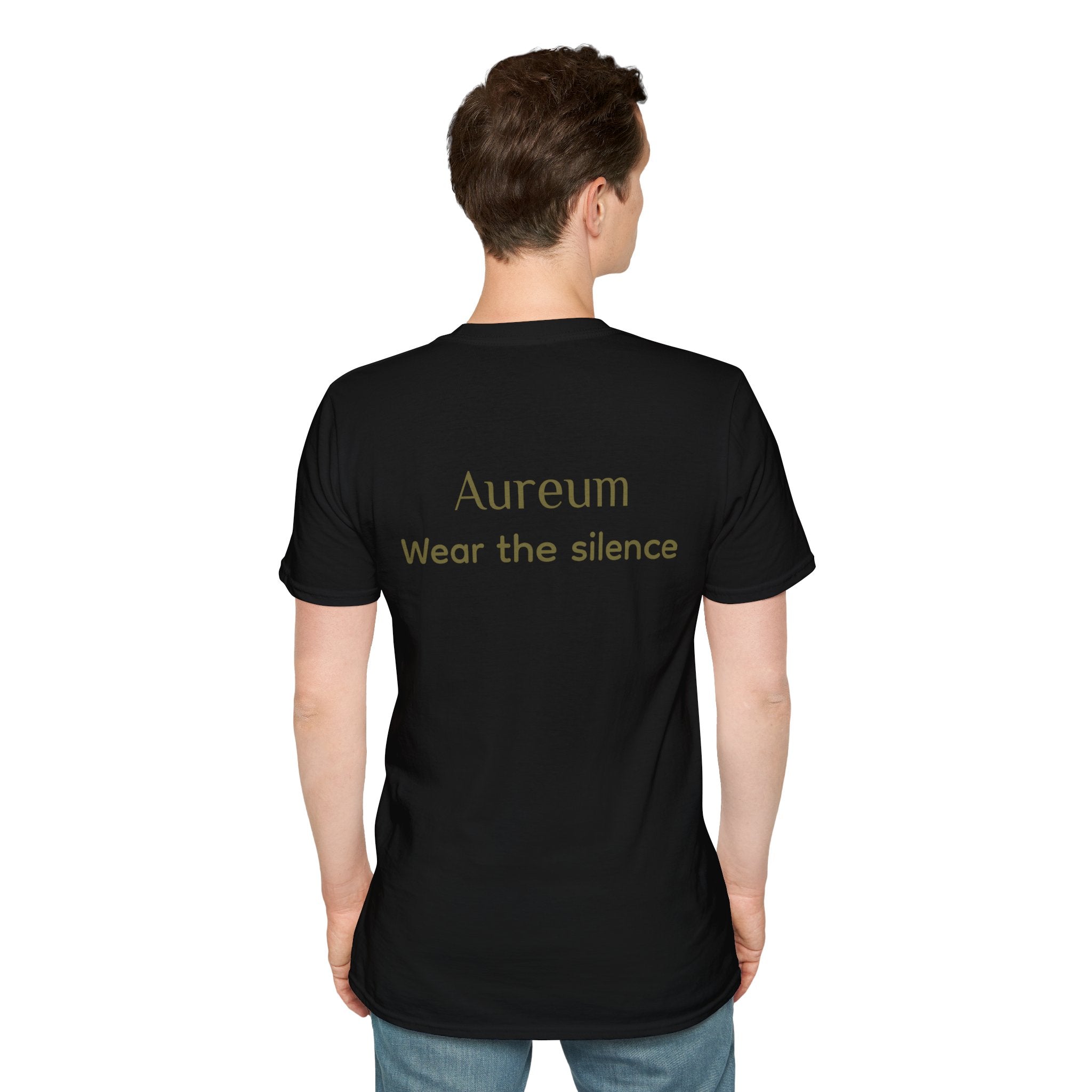 Classic Black T-Shirt — Back Side Aureum Wear the Silence