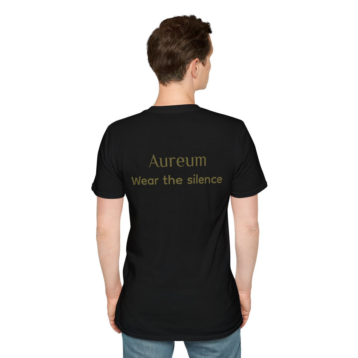 Classic Black T-Shirt — Back Side Aureum Wear the Silence