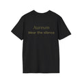Classic Black T-Shirt — Back Side Aureum Wear the Silence
