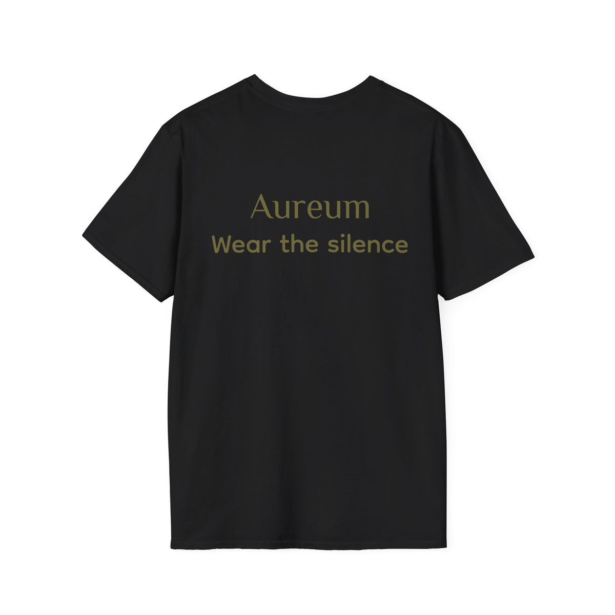 Classic Black T-Shirt — Back Side Aureum Wear the Silence