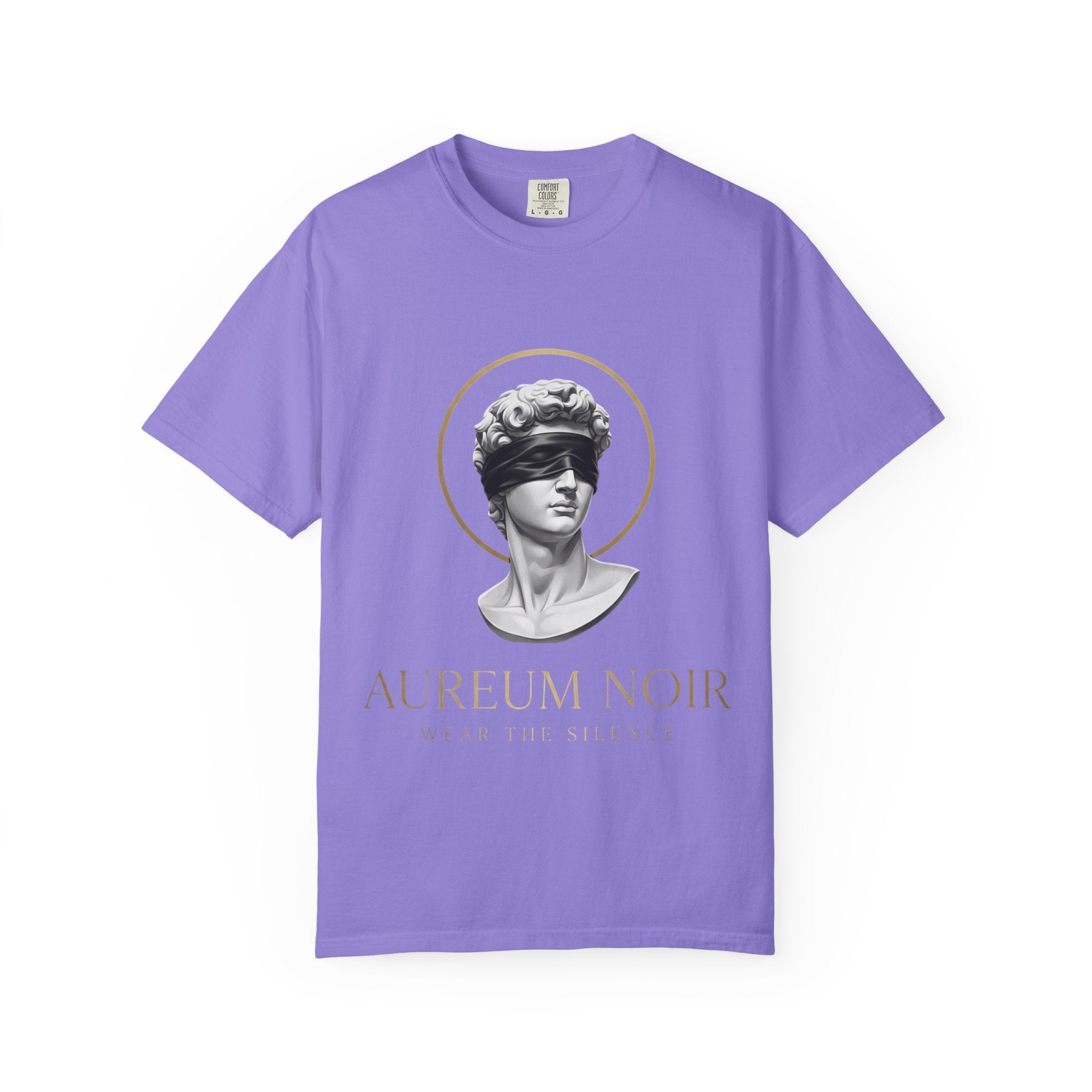 Aureum Noir Statue Tee — 'Wear the Silence' T-Shirt