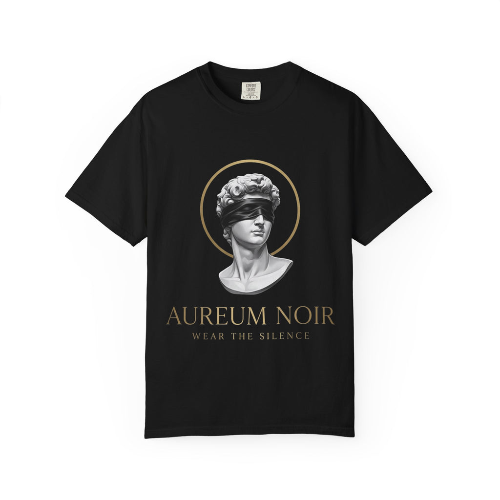 Aureum Noir Statue Tee — 'Wear the Silence' T-Shirt
