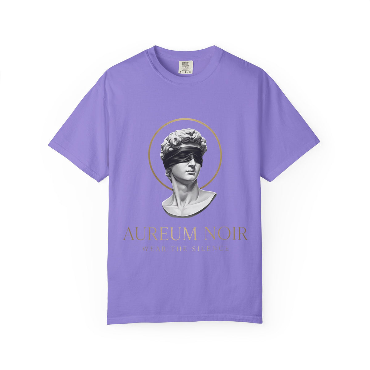 Aureum Noir Statue Tee — 'Wear the Silence' T-Shirt