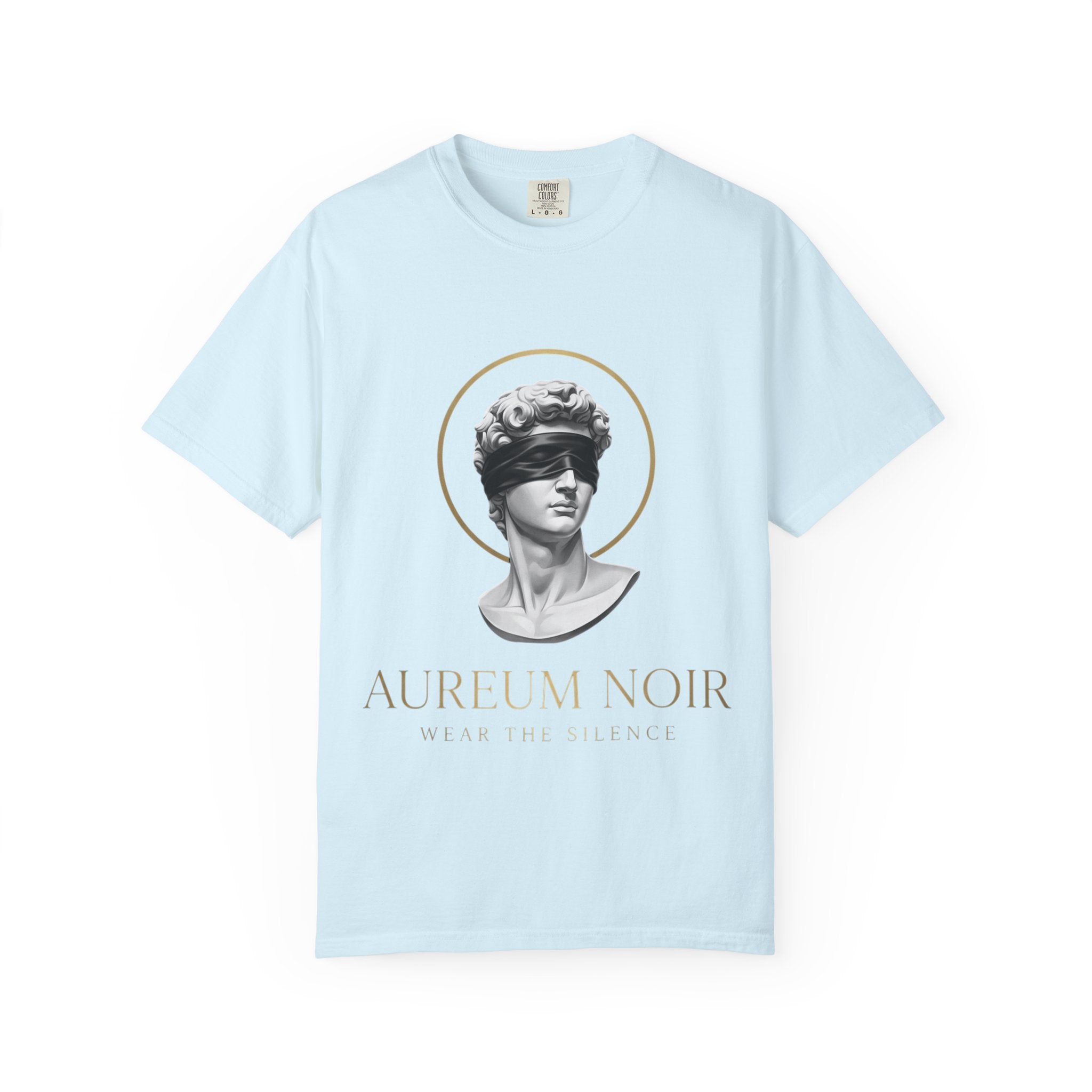 Aureum Noir Statue Tee — 'Wear the Silence' T-Shirt