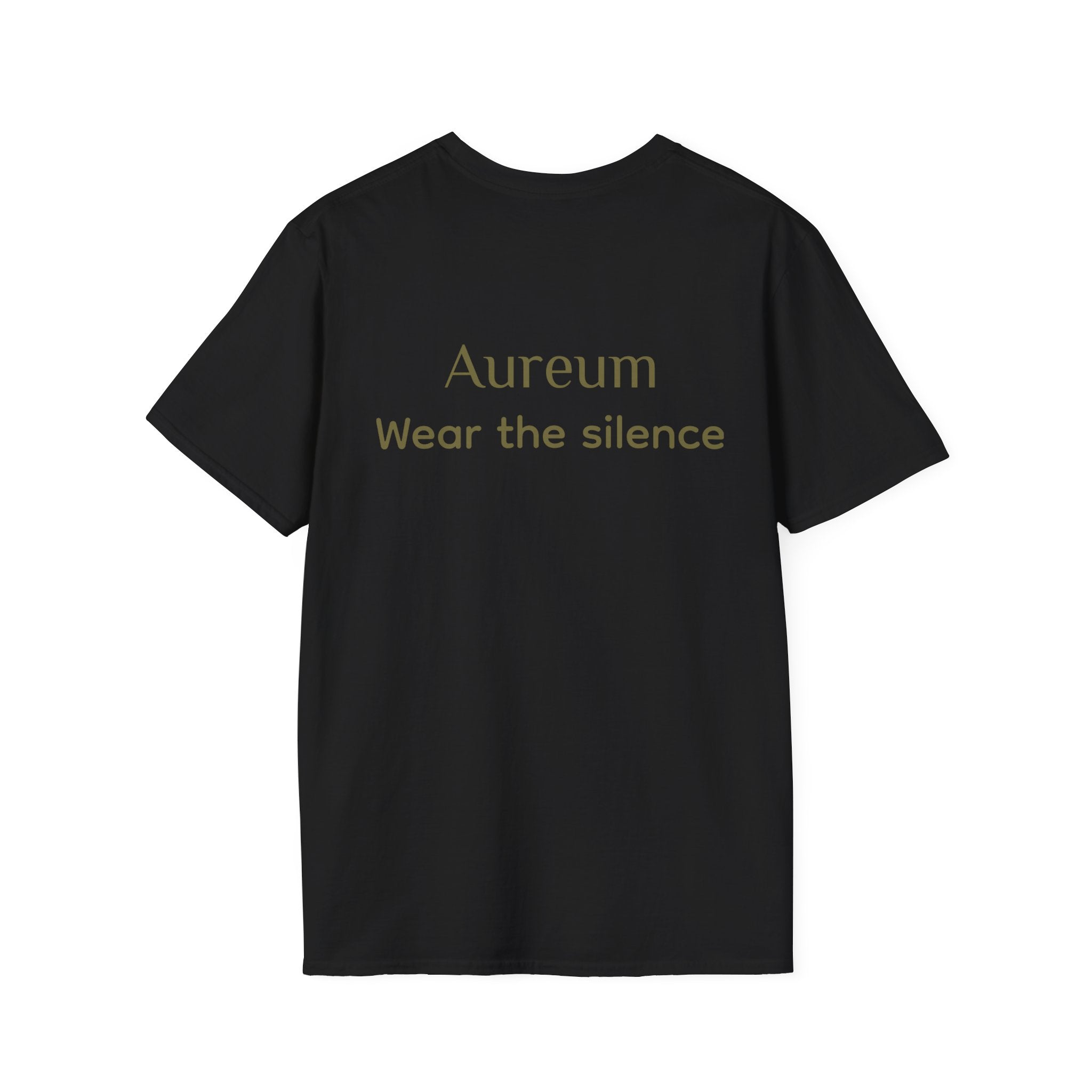 Classic Black T-Shirt — Back Side Aureum Wear the Silence