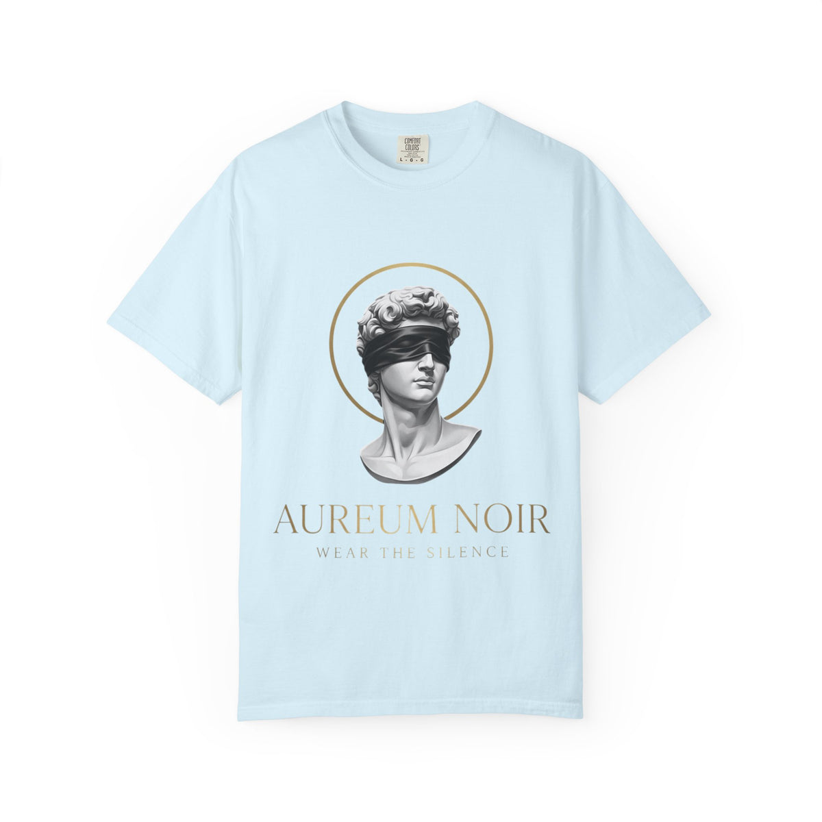 Aureum Noir Statue Tee — 'Wear the Silence' T-Shirt